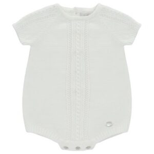 Pagliaccetto in maglia con trecce