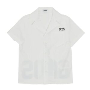 Camicia mezza manica ccon maxi logo sul retro