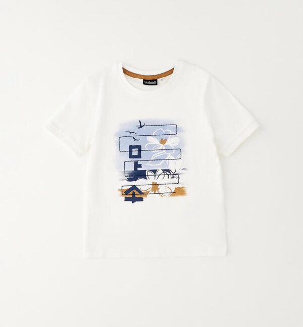 T-shirt mezza manica con stampa