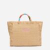 3D7DED4C6A8BD78E9319F06E586D4E7D_ Borsa colette effetto paglia con ricamo multicolor