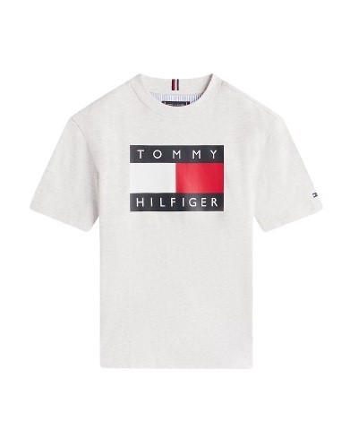 T-shirt mezza manica con stampa maxi logo