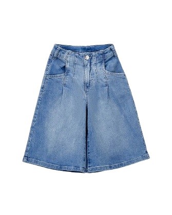 Bermuda ampio in denim