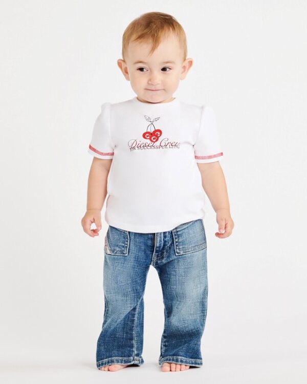 Pantalone in denim a zampa