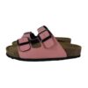 Ciabatta in eco pelle con doppie fibbie
