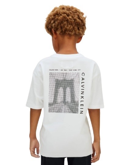 T-shirt mezza manica con stampa sul retro