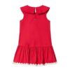 Vestito con colletto e balza