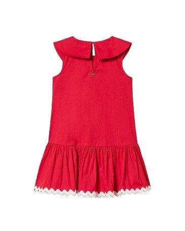 Vestito con colletto e balza