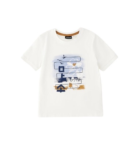 T-shirt mezza manica con stampa