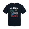 T-shrt mezza manica con ricamo bomber sul retro