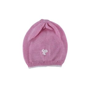 Cappellino con fiocchetto ricamato