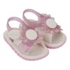 Sandalo mare con fiore e velcro