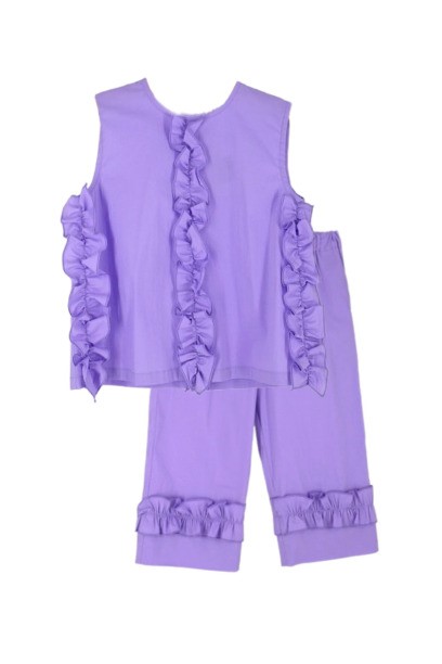 Completo canotta e pantalone con rouches