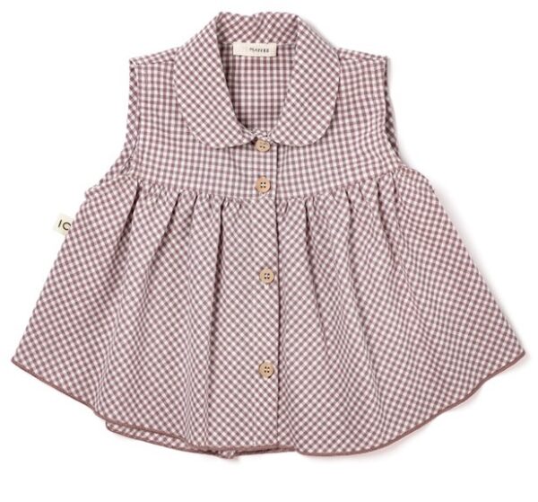 Completo camicia smanicata in vichy e short