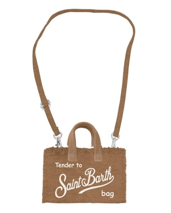 Borsa porta telefono in lino