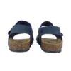 Sandalo in eco pelle con velcro e fibbia