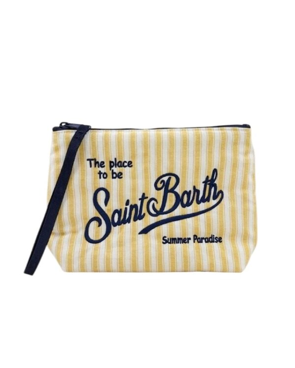 Pochette in cotone a righe