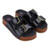 Sandalo doppia fascia con fibbie