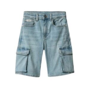 Bermuda cargo in denim