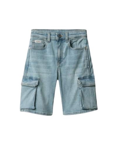 Bermuda cargo in denim