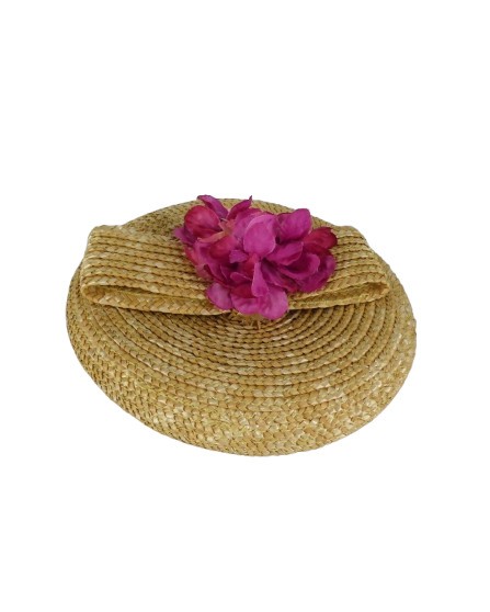 Cappello in paglia con fiore