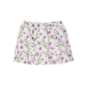 Gonna/short fantasia floreale con farfalline