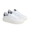 67746415A15432C5D75A13D54145A37C_ Sneaker in pelle e tessuto tecnico con lacci e zip