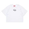 T-shirt in jersey vestibilitÀ ampia con logo