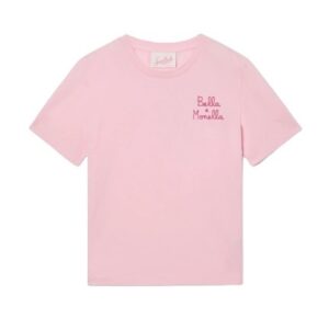 T-shirt mezza manica con ricamo bella e monella
