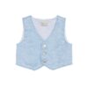 Completo gilet e bermuda in lino