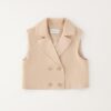 Gilet doppio petto crop