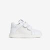 Sneaker primo passo in pelle con doppio velcro