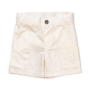 Bermuda cargo in gabardina stretch