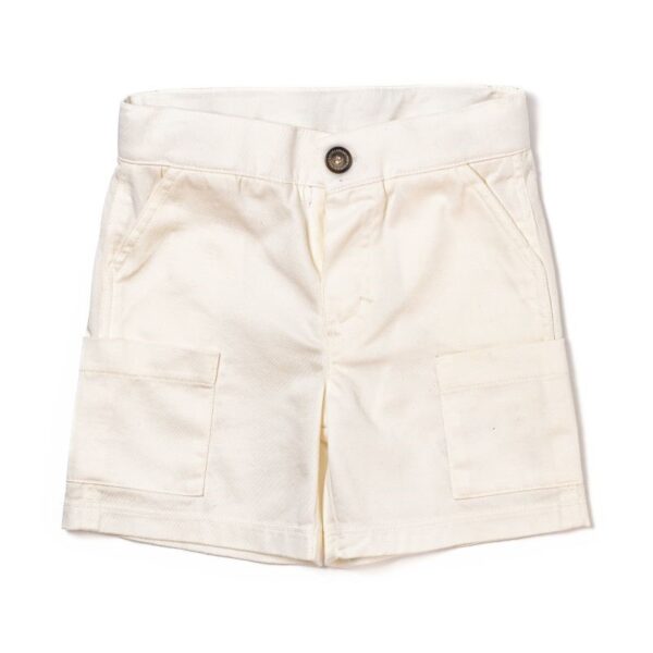Bermuda cargo in gabardina stretch