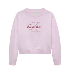 Maglione con ricamo logo