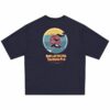 T-shirt mezza manica con stampa sul retro