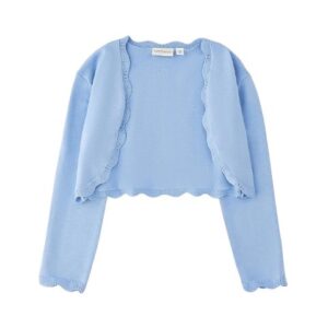 Cardigan in maglia con lavorazione effetto pizzo