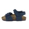 Sandalo in eco pelle con velcro e fibbia