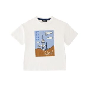 T-shirt mezza manica con stampa