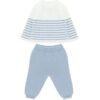 Completo a righe con cappellino