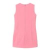 Vestito smanicato con fiocco