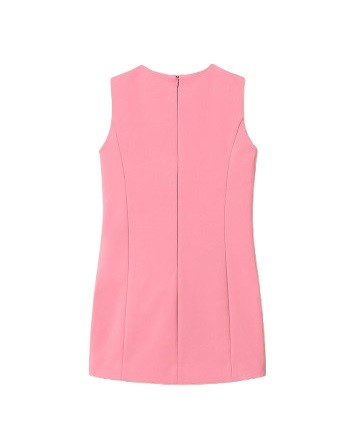 Vestito smanicato con fiocco