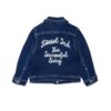 85BFA9F162CBC19E867272FF82B8CAF5_ Giubbino in denim con stampa logo sul retro