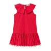 Vestito con colletto e balza