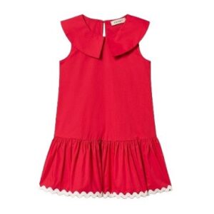 Vestito con colletto e balza