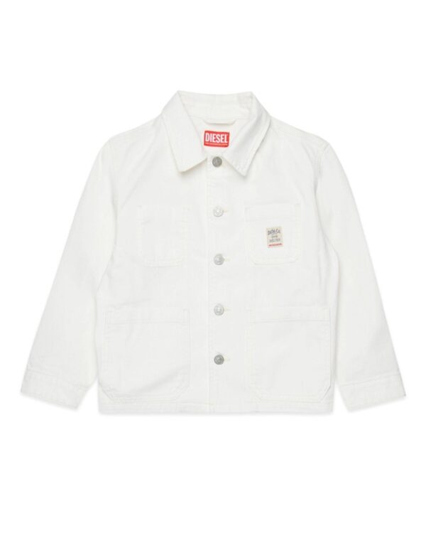 Giacca in denim con logo