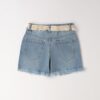 Short con rotture e cintura sfrangiata