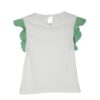 Completo t-shirt maniche alette vichy e short