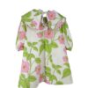 Vestito con colletto ampio e manica a 3/4
