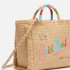 93BDE3E3B8C4151C3A7B6F702780D01C_ Borsa colette effetto paglia con ricamo multicolor