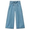 Pantalone wide leg effetto denim